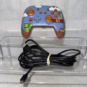 Super Mario Bros Nintendo Switch Controller With Charging Cord PowerA
